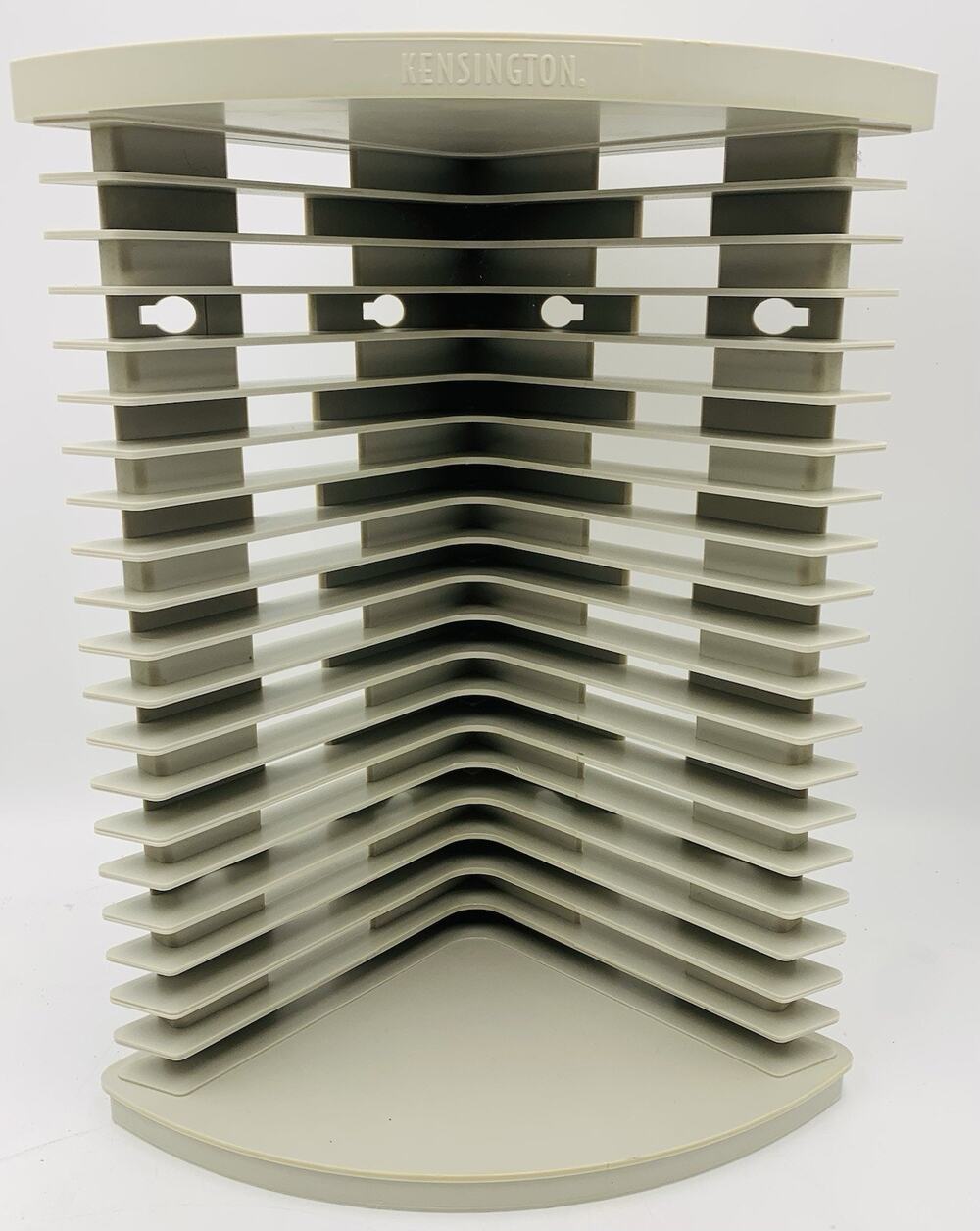 Kensington Stackable Or Mount CD Storage Tower 20 Disk - CREAM
